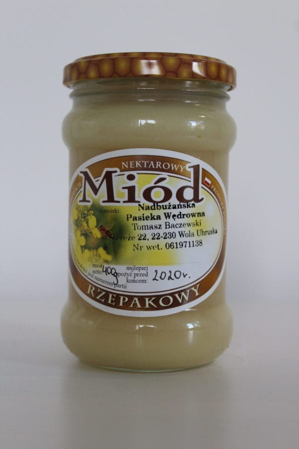 miód rzepakowy Baczewski 400g
